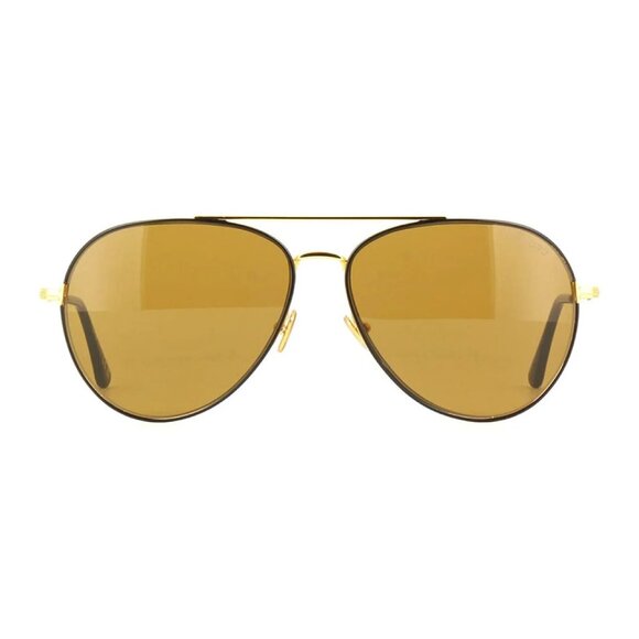 NEW TOM FORD SUNGLASSES GOLD MEN AVIATOR EYEWEAR - Picture 2 of 3
